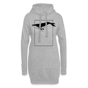 Wal - Hoodie-Kleid - Grau meliert - Vorne