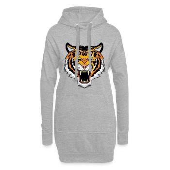 Bengal tiger - Hoodie-Kleid - Grau meliert - Vorne