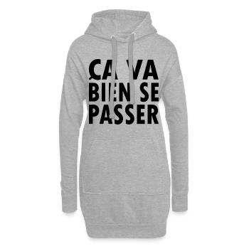 Ça va bien se passer - Hoodie-Kleid - Grau meliert - Vorne