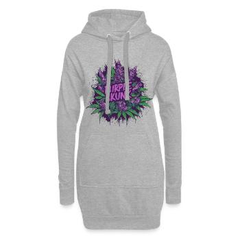 Purple Skunk - Hoodie-Kleid - Grau meliert - Vorne
