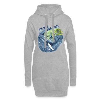 Buckelwal Timmy - Hope : Das Wunder von Poel - Hoodie-Kleid - Grau meliert - Vorne