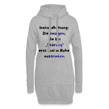Instandhaltung T-Shirt Lustiges Geschenk Handwerk! - Hoodie-Kleid - Grau meliert - Vorne