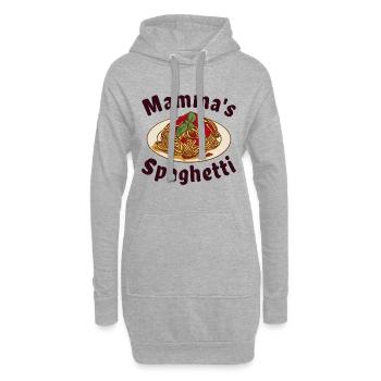 Mamma's Spaghetti - Hoodie-Kleid - Grau meliert - Vorne