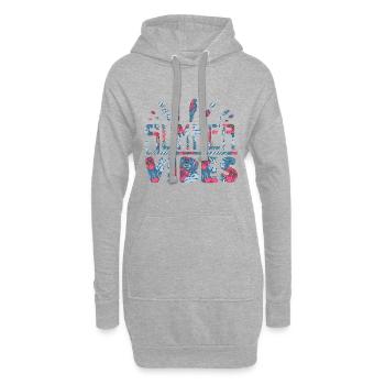 Summer Vibes Sommer Stimmung Urlaub - Hoodie-Kleid - Grau meliert - Vorne