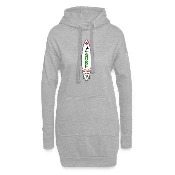 Basque Surfing Team - Sweat-shirt à capuche long Femme - gris chiné - Devant