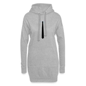 Stropdas - cravate - Sweat-shirt à capuche long Femme - gris chiné - Devant