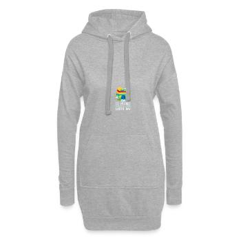Go Planet It's Your Earth Day Rainbow - Hoodie-Kleid - Grau meliert - Vorne
