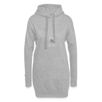 Go Planet It's Your Earth Day Rainbow - Hoodie-Kleid - Grau meliert - Vorne