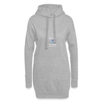 No Fins No Future Safe Sharks - Hoodie-Kleid - Grau meliert - Vorne