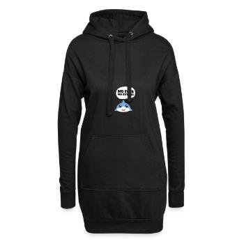 No Fins No Future Safe Sharks - Hoodie-Kleid - Schwarz - Vorne