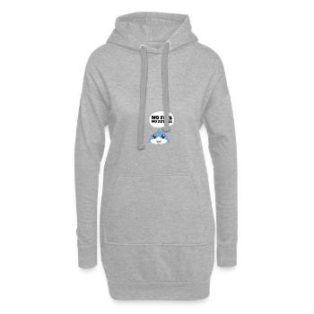 No Fins No Future Safe Sharks - Hoodie-Kleid - Grau meliert - Vorne