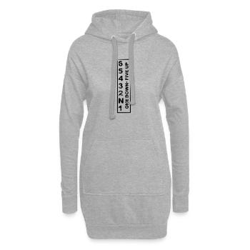 one down five up - Hoodie-Kleid - Grau meliert - Vorne