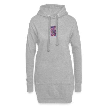 Conception panoramique de Belgrade, Serbie - Sweat-shirt à capuche long Femme - gris chiné - Devant