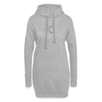 Basketball Faith Emblem Philippiens 4:13 - Sweat-shirt à capuche long Femme - gris chiné - Devant
