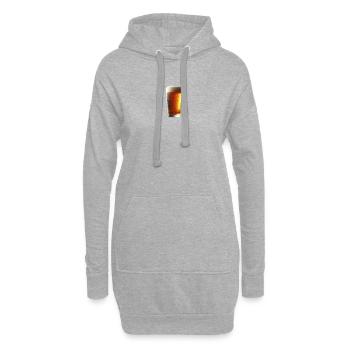 Cold beer - Hoodie Dress - heather grey - Front