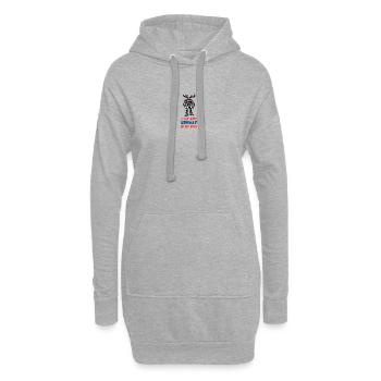 J'ai la Norvège dans mon âme - Sweat-shirt à capuche long Femme - gris chiné - Devant