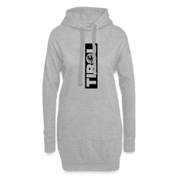 Armoiries du Tyrol Dialecte Aigle Cadeau - Sweat-shirt à capuche long Femme - gris chiné - Devant