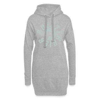 Bull Terrier Bull Terrier - Sweat-shirt à capuche long Femme - gris chiné - Devant