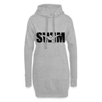 Amateurs de natation Hommes Nageurs - Sweat-shirt à capuche long Femme - gris chiné - Devant