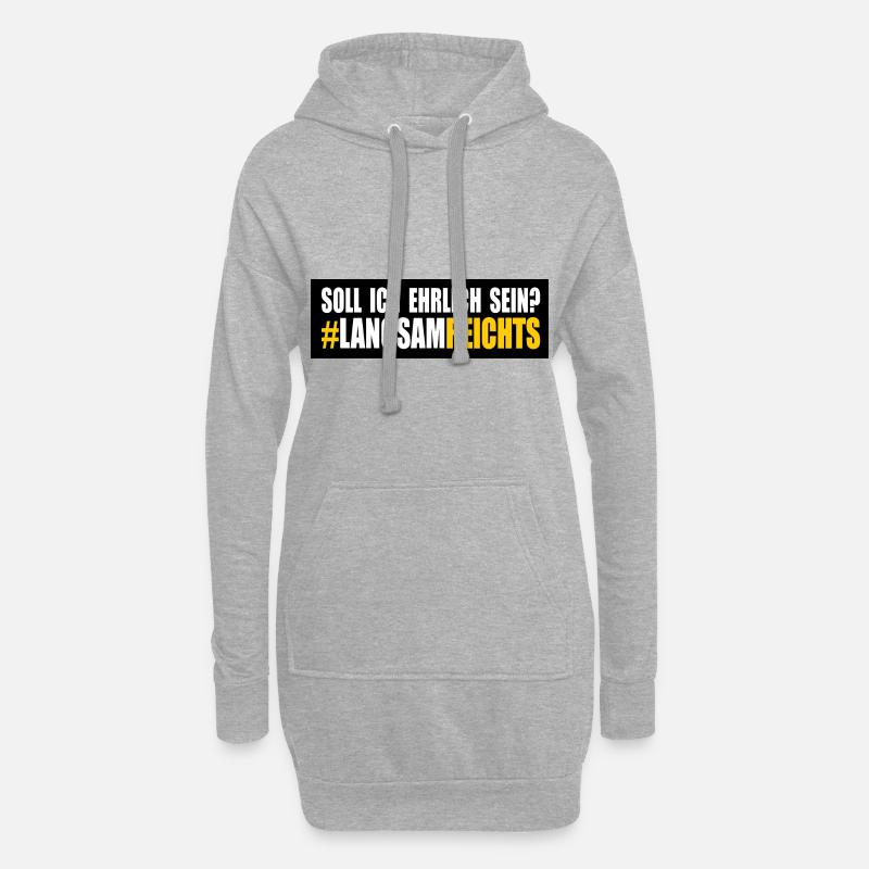 LANGSAM REICHTS - Hoodie-Kleid - Grau meliert