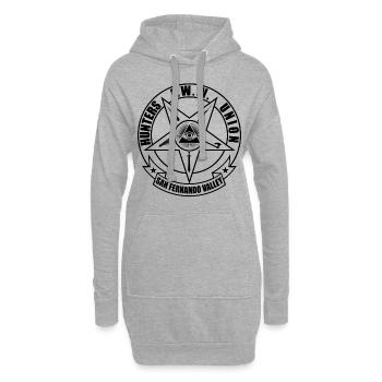 Quart de jour chasseur de vampires - Sweat-shirt à capuche long Femme - gris chiné - Devant