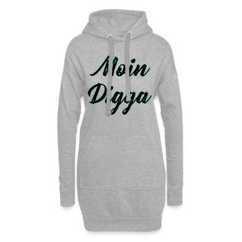 Digga - Hoodie-Kleid - Grau meliert - Vorne