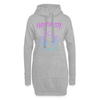 namaste Yoga - Hoodie-Kleid - Grau meliert - Vorne