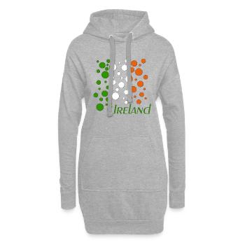 Ireland Bubbles - Hoodie-Kleid - Grau meliert - Vorne