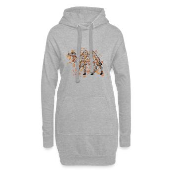 Camell GeomeTRIX bunt - Hoodie-Kleid - Grau meliert - Vorne