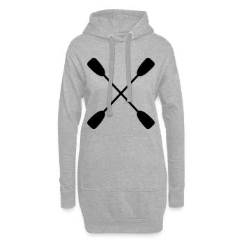paddle - Hoodie Dress - heather grey - Front