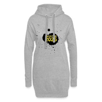 Meister 2026 Meisterschaft - Hoodie-Kleid - Grau meliert - Vorne