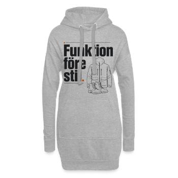 Outdoor Suède Fonction Avant Le Style - Sweat-shirt à capuche long Femme - gris chiné - Devant