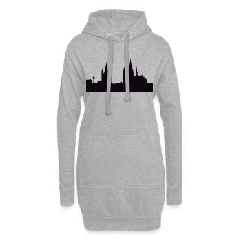 COLOGNE / COLLECTION COLOGNE - Sweat-shirt à capuche long Femme - gris chiné - Devant