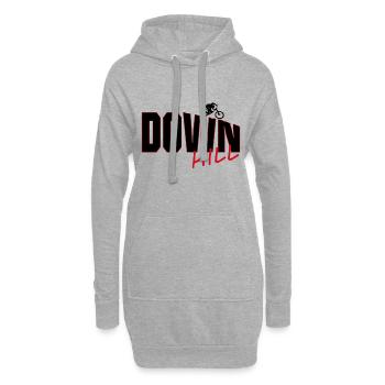 Downhill - Hoodie-Kleid - Grau meliert - Vorne