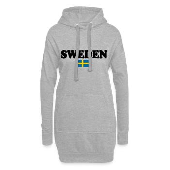 Suède - Sweat-shirt à capuche long Femme - gris chiné - Devant