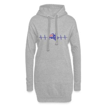 Australien - Australia - Hoodie-Kleid - Grau meliert - Vorne