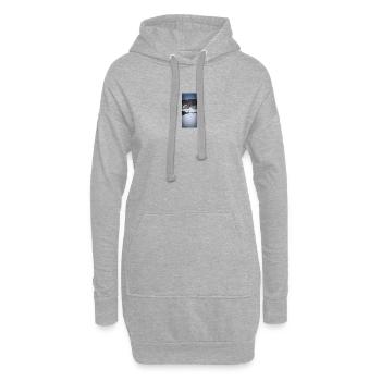 Unermesslichkeit der Landschaft - Hoodie-Kleid - Grau meliert - Vorne