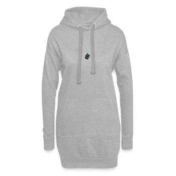 Kamera Fotkamera Urlauber Tourist - Hoodie-Kleid - Grau meliert - Vorne