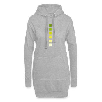 Stripe Colors - Hoodie Dress - heather grey - Front