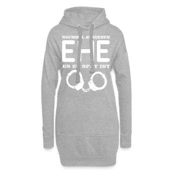 Cadeau de fiancée Bachelorette - Sweat-shirt à capuche long Femme - gris chiné - Devant