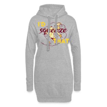 Limonadenstand - I'd squeeze that - Hoodie-Kleid - Grau meliert - Vorne