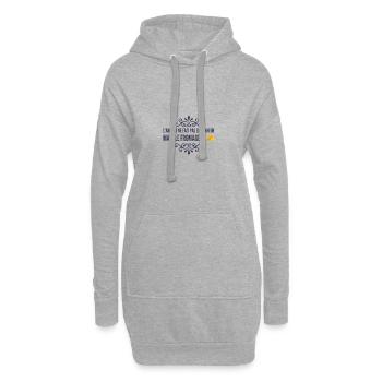 L'argent ne fait pas le Bonheur mais le Fromage Si - Sweat-shirt à capuche long Femme - gris chiné - Devant