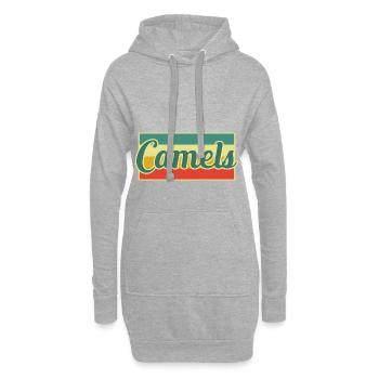 Kamel - Hoodie-Kleid - Grau meliert - Vorne