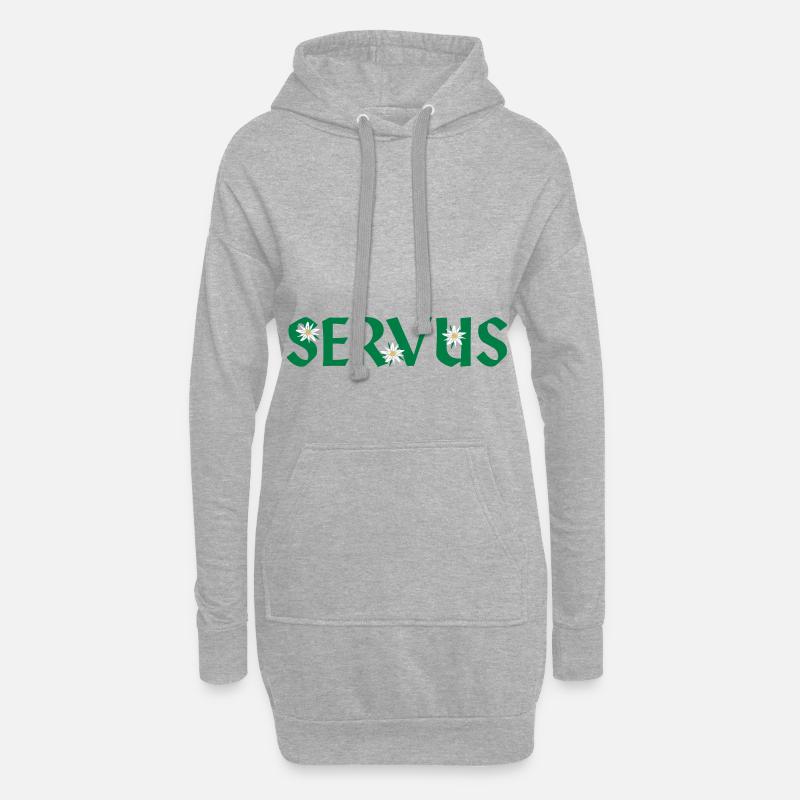 Servus - Hoodie-Kleid - Grau meliert