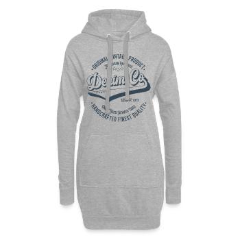Denim Co. Original Vintage Produkt handgefertigt - Hoodie-Kleid - Grau meliert - Vorne
