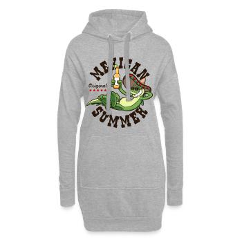 mexikanischer Sommer Mexiko - Hoodie-Kleid - Grau meliert - Vorne