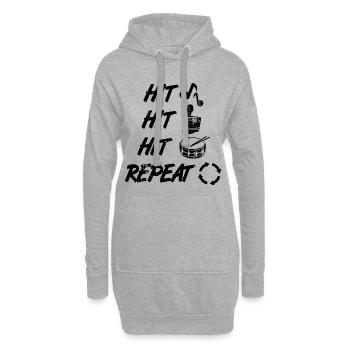 Chapelle de la marche - Sweat-shirt à capuche long Femme - gris chiné - Devant