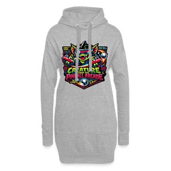 Creature from the Pinball Arcade Monster Retro  - Hoodie-Kleid - Grau meliert - Vorne