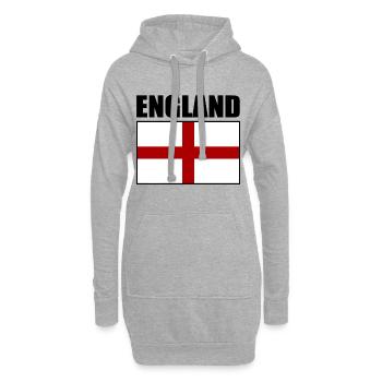 angleterre - Sweat-shirt à capuche long Femme - gris chiné - Devant
