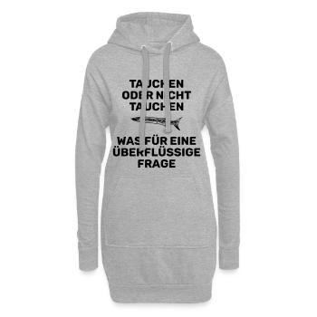 TAUCHEN ODER NICHT TAUCHEN - Hoodie-Kleid - Grau meliert - Vorne